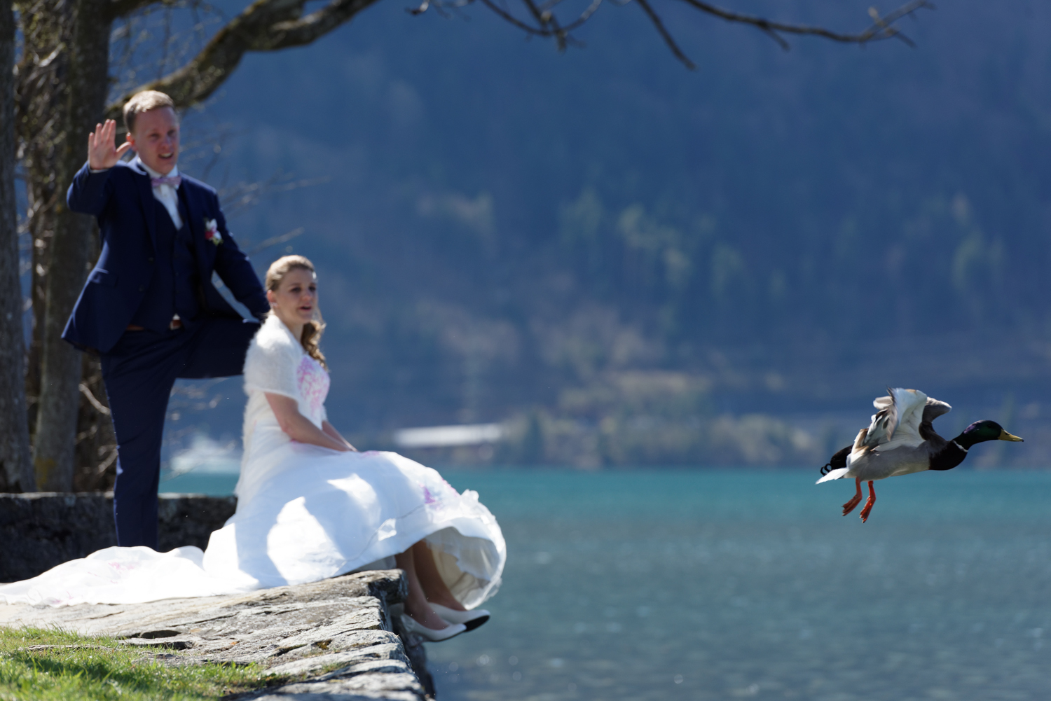 Fotoshooting am Thunersee, Heiraten im Berner Oberland, Trauung Harder Kulm